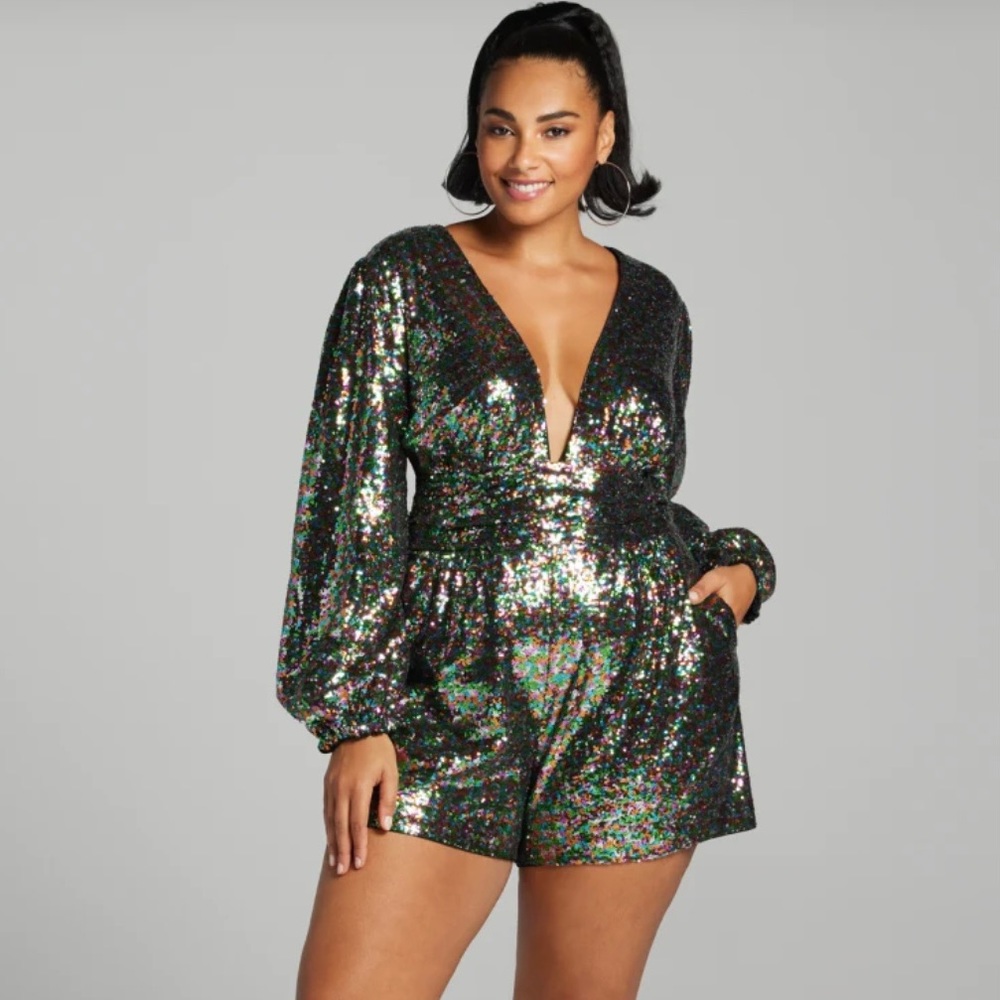 Lysha Sequin Romper - Gabrielle Union X FTF
